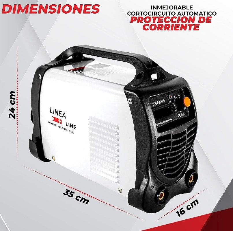 Soldador Inverter IGBT N300 - Máquina de Soldar Portátil 300A HD