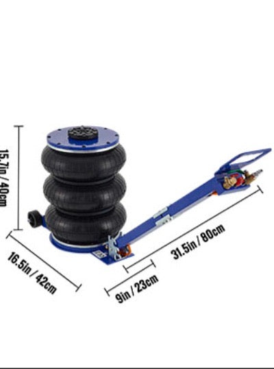 Gato Neumático de Aire 5T - Elevador Rápido y Seguro para Coches y SUV