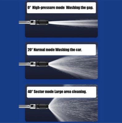 Limpiador Inalámbrico de Alta Presión - Portátil con Batería Recargable
