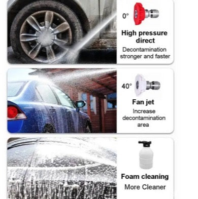 Limpiador Inalámbrico de Alta Presión - Portátil con Batería Recargable