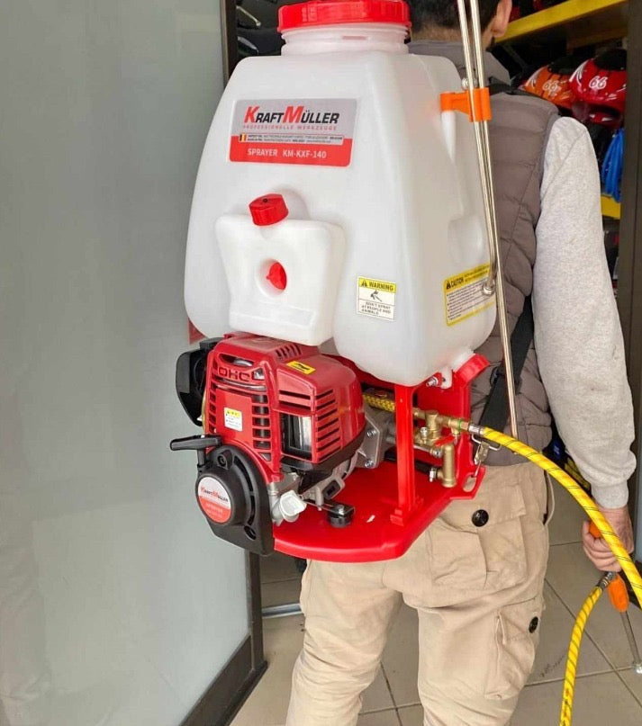 Pulverizador de Mochila Kraft Müller KM-KXF-140 - 25L Motor 4 Tiempos