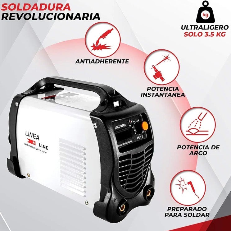 Soldador Inverter IGBT N300 - Máquina de Soldar Portátil 300A HD