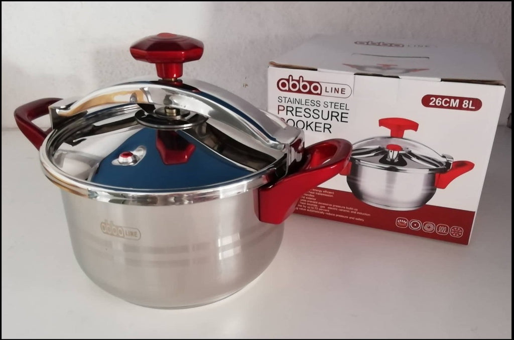 Olla de Presión Acero Inoxidable - 6L 8L Compatible Inducción