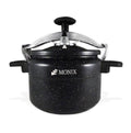Olla de Presión Mármol Negra - 4L 6L 8L 12L Antiadherente