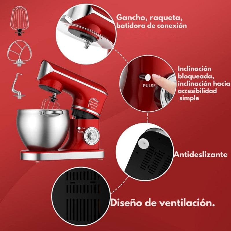 Robot Amasadora HOMELUX 5 en 1 / 8,5 litros/2000W