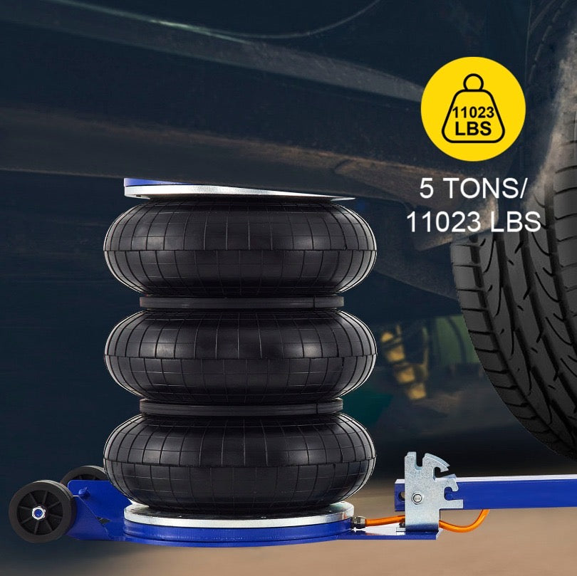 Gato Neumático de Aire 5T - Elevador Rápido y Seguro para Coches y SUV