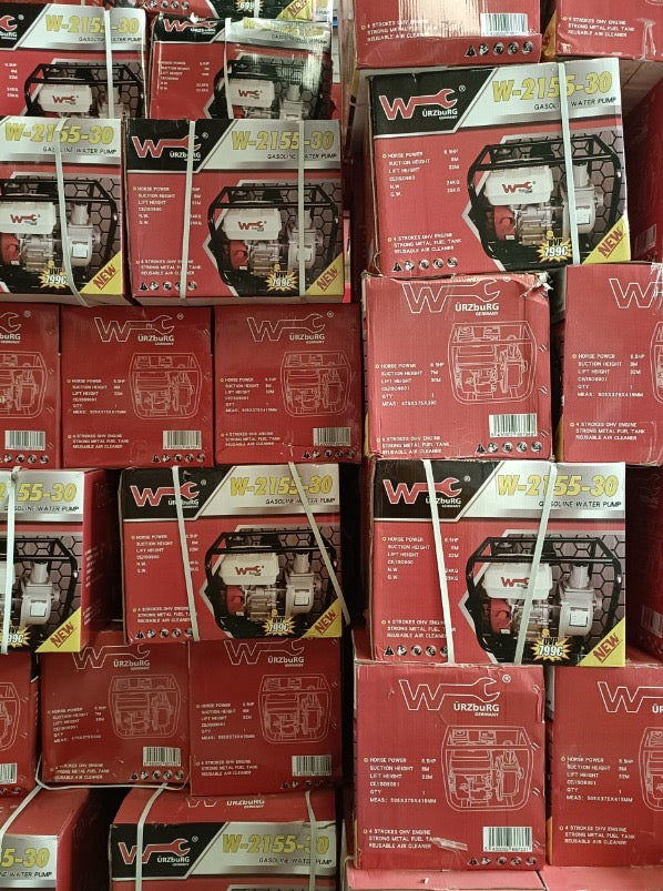 Bomba de Agua Ürzburg W-2155-30 - 6.5HP Motor 4 Tiempos 1200L/min