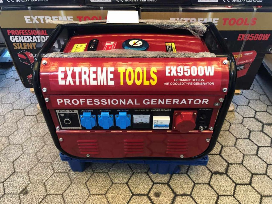 Generador Extreme Tools 9500W Gasolina 4 Tiempos - Ideal Hogar, Taller y Obra