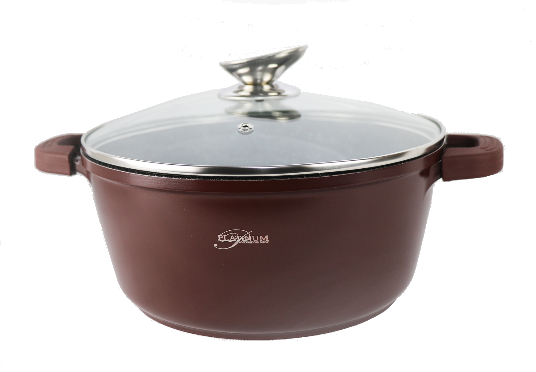 Ollas Platinum Rose Gold con Tapa Cristal - 20cm 24cm 26cm 28cm