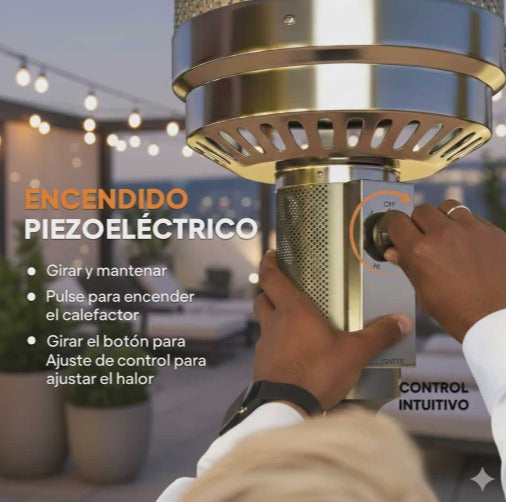 Estufa de Gas Exterior Tipo Seta 13 kW - Pago Contra Reembolso TIPSA