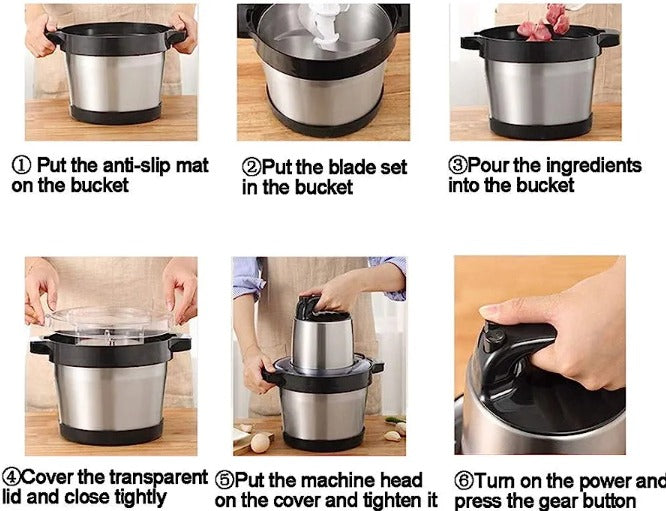 Picadora de Carne Multifuncional SHEFFLER 1000W - 6 Litros