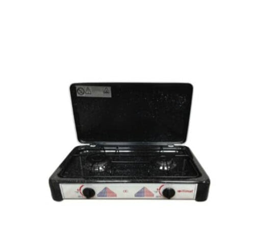 Hornilla de Gas 2 Fuegos Itimat - Portátil con Tapa