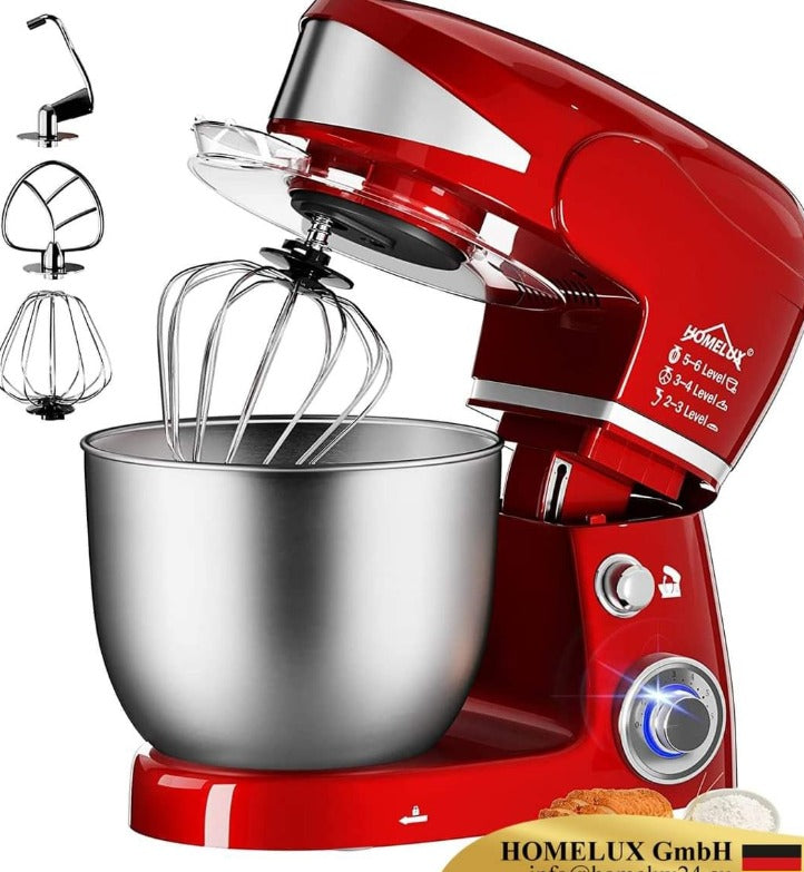 Amasadora HOMELUX 5 Litros 2000W - Amasa, Bate, Mezcla