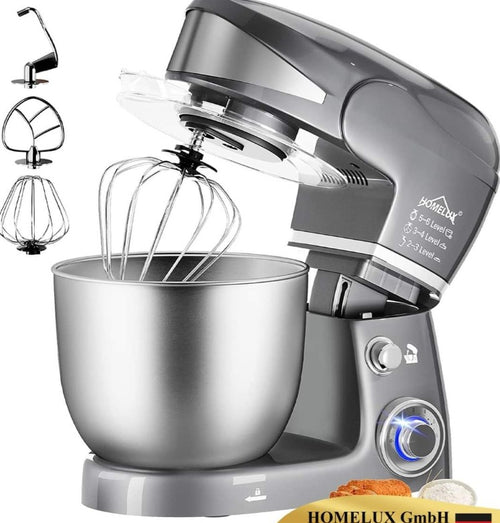 Amasadora HOMELUX 5 Litros 2000W - Amasa, Bate, Mezcla