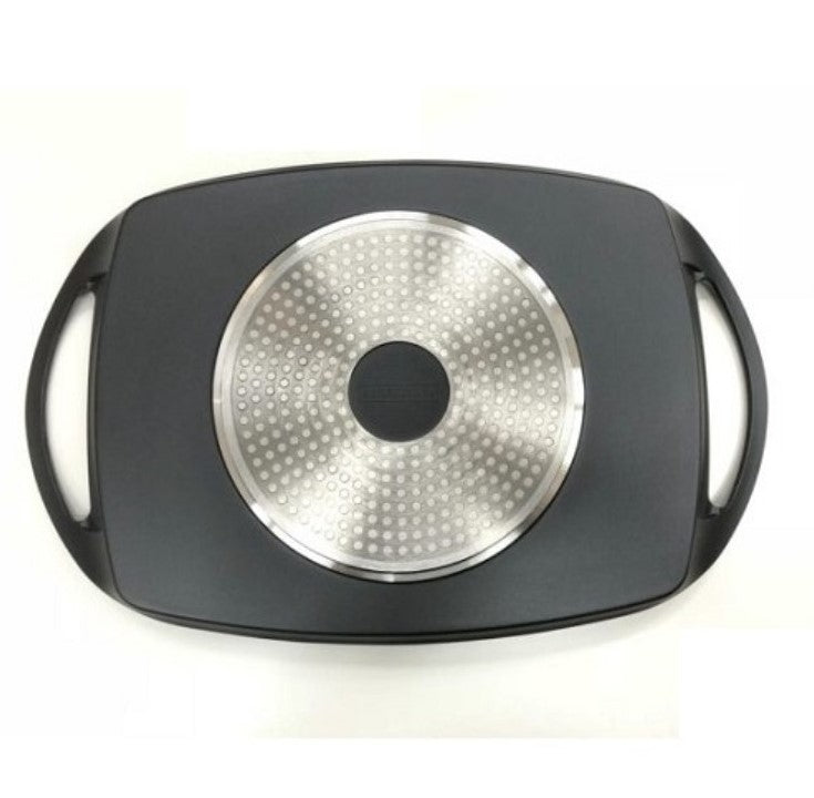 Plancha de Asar Tipo Piedra 47cm - Antiadherente Premium
