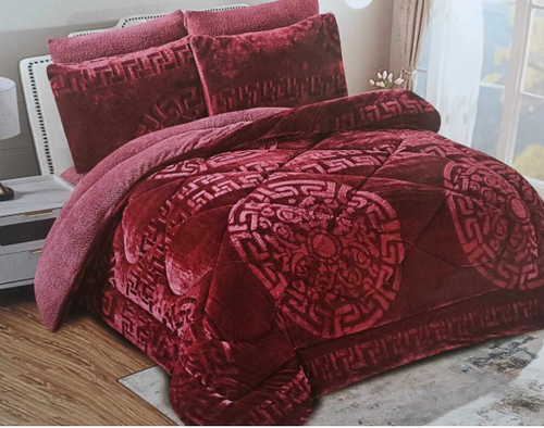 Edredón de Terciopelo у Borreguito - Lujo, Calidez у Comodidad 5 Pcs